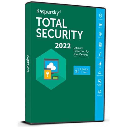 Kaspersky Total Security 2022 1 Device 2 Years Cd Key Global