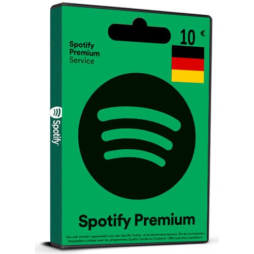 Spotify DE 10 EUR (Germany) Key Card 