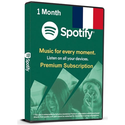  Spotify FR 1 Month (France) Key Card