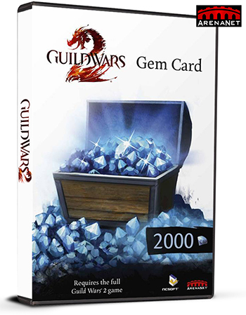 Guild Wars 2 EU/US 2000 Gems Card Cd Key